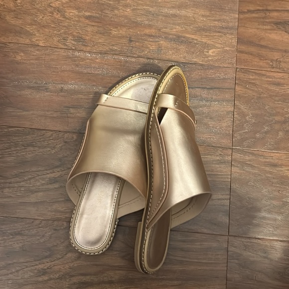 Rose Gold Slide Sandals - Picture 3 of 3